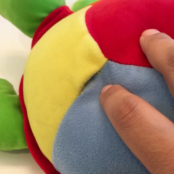 Vintage Rainbow Shell Plush Turtle (RARE) - Picture 7 of 8